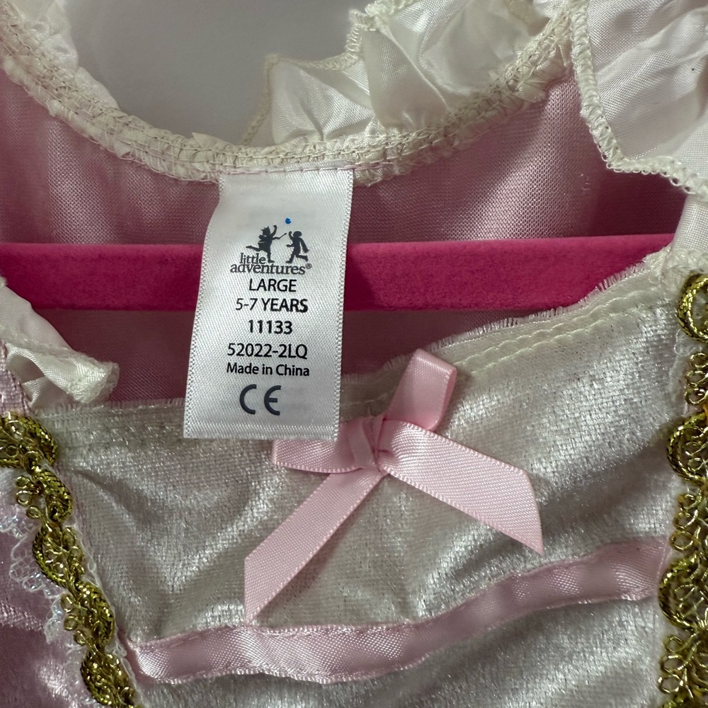 Kids Pink and Cream Princess Costume - Picture 2 of 2
